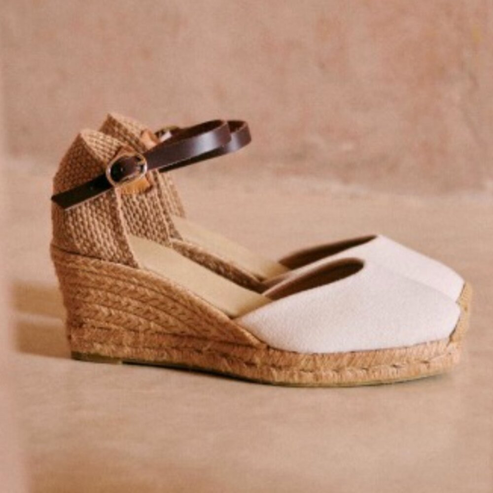 Melanie Espadrilles Ecru Size 40 (US 9)